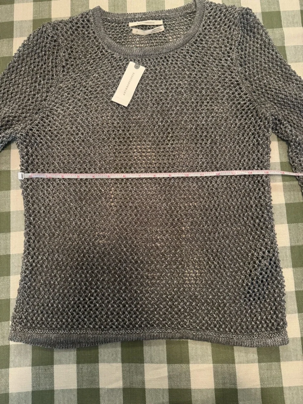 Anthropologie Metallic Open-Stitch Sweater - Picture 12 of 14